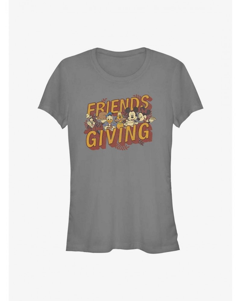 Disney Mickey Mouse Friendsgiving Girls T-Shirt $9.76 T-Shirts