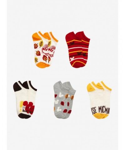 Disney Mickey Mouse Harvest No-Show Socks 5 Pair $4.77 Merchandises