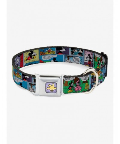 Disney Mickey Mouse And Minnie Comic Strip Seatbelt Buckle Dog Collar $11.21 Pet Collars