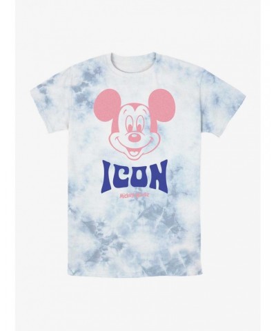 Disney Mickey Mouse Mickey Icon Tie-Dye T-Shirt $10.36 T-Shirts