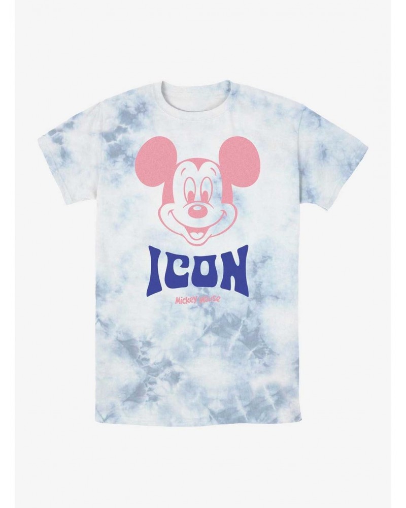 Disney Mickey Mouse Mickey Icon Tie-Dye T-Shirt $10.36 T-Shirts