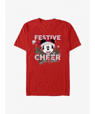 Disney Mickey Mouse Festive Cheer T-Shirt $5.93 T-Shirts