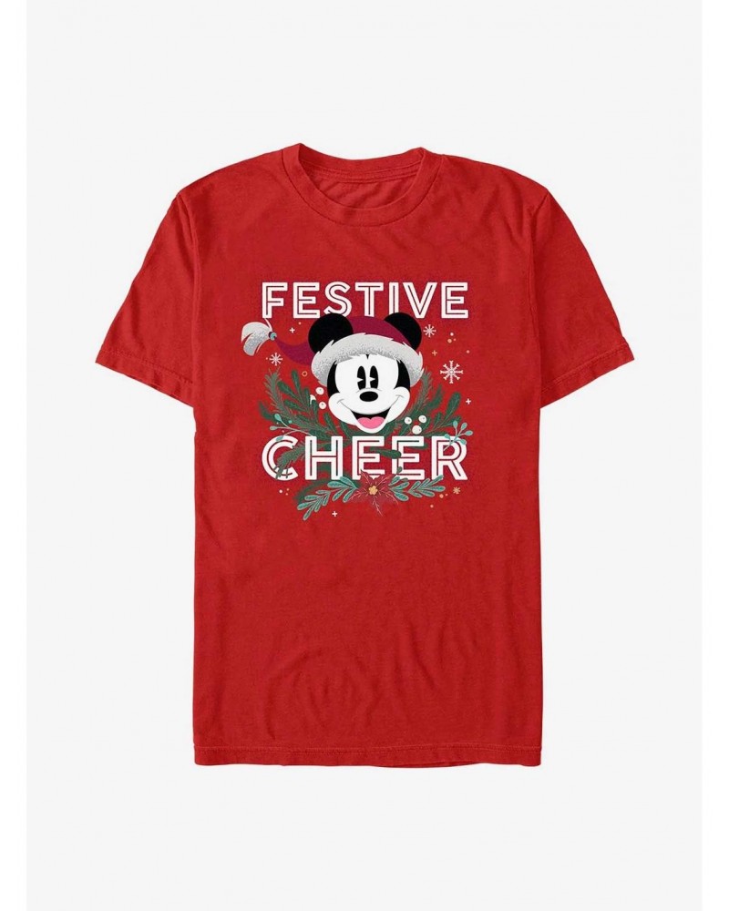 Disney Mickey Mouse Festive Cheer T-Shirt $5.93 T-Shirts