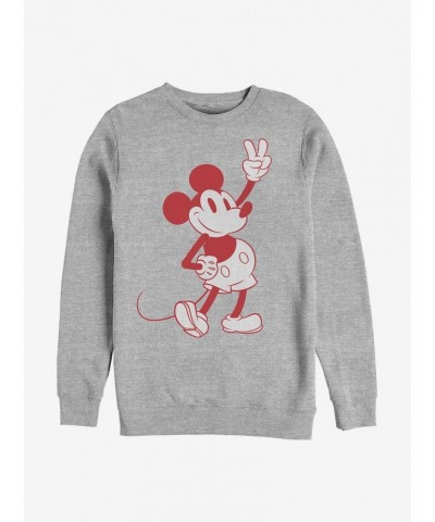 Disney Mickey Mouse Simple Mickey Outline Crew Sweatshirt $10.92 Sweatshirts