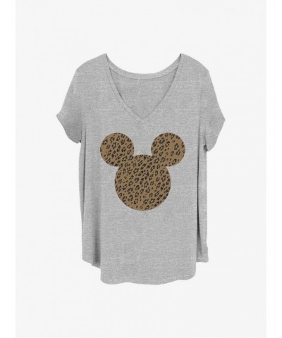 Disney Mickey Mouse Cheetah Mouse Girls T-Shirt Plus Size $8.79 T-Shirts