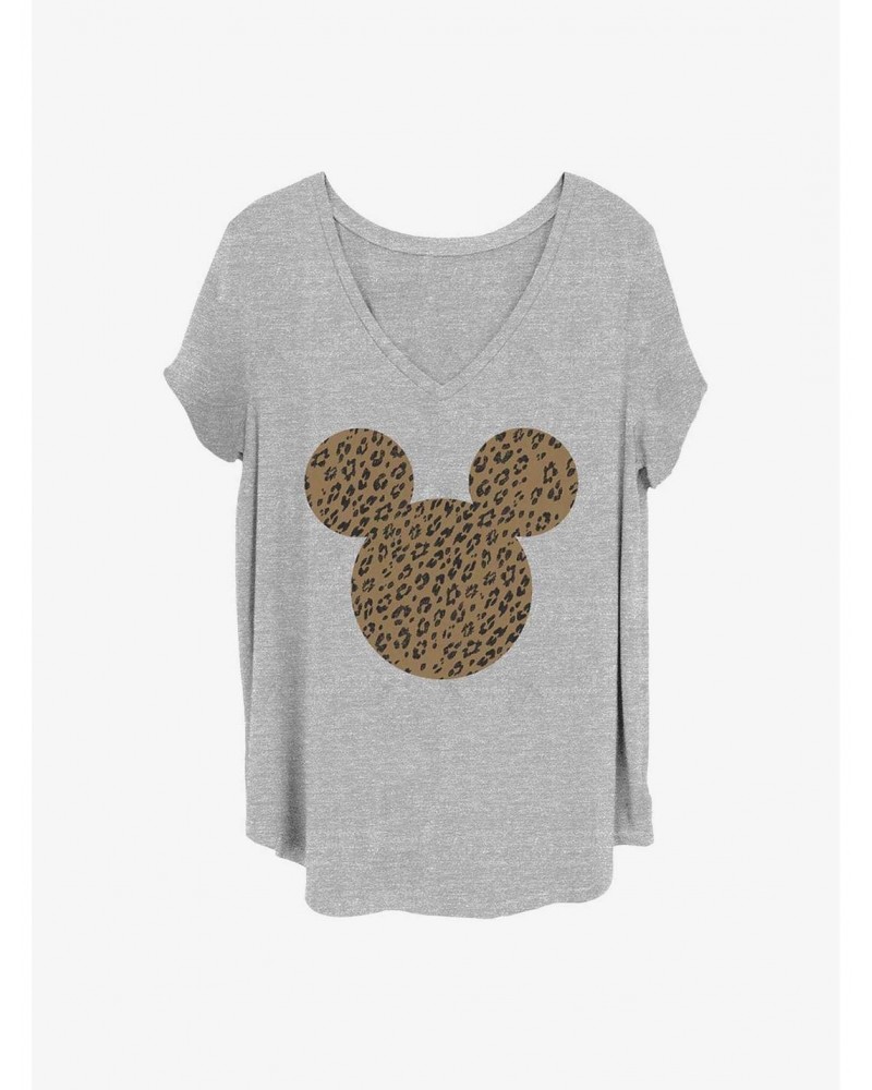 Disney Mickey Mouse Cheetah Mouse Girls T-Shirt Plus Size $8.79 T-Shirts