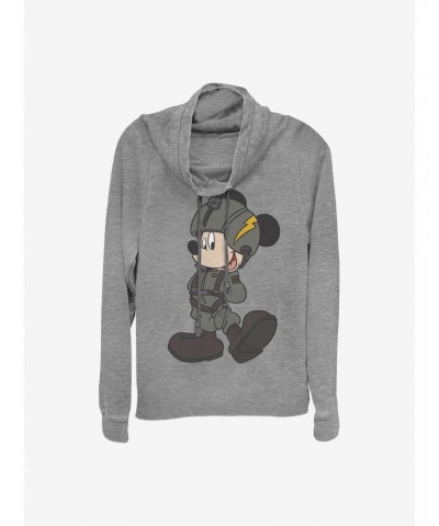 Disney Mickey Mouse Mickey Jet Pilot Cowlneck Long-Sleeve Girls Top $15.80 Tops