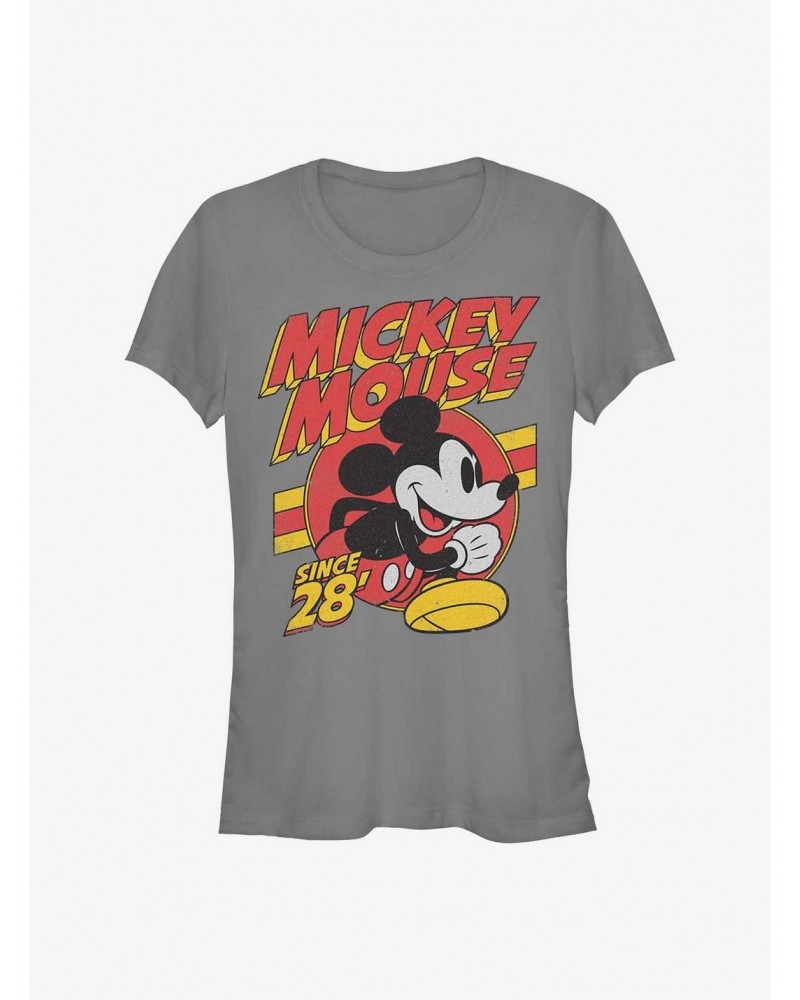 Disney Mickey Mouse Retro Mouse Girls T-Shirt $8.37 T-Shirts