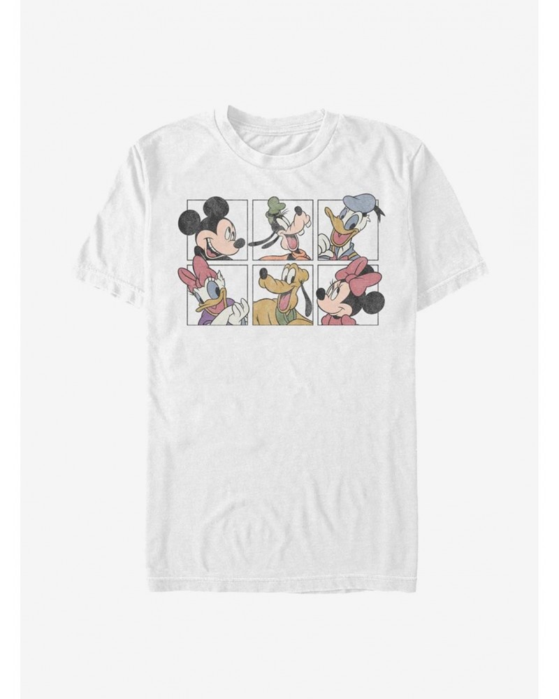 Disney Mickey Mouse Mickey And Friends Grid T-Shirt $6.69 T-Shirts