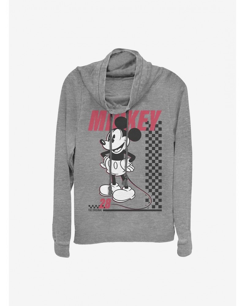 Disney Mickey Mouse Skate Twenty-Eight Cowlneck Long-Sleeve Girls Top $14.01 Tops