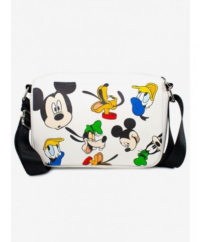 Disney Mickey Mouse And Friends Fab Four Expressions All Over Cross Body Bag $12.84 Bags