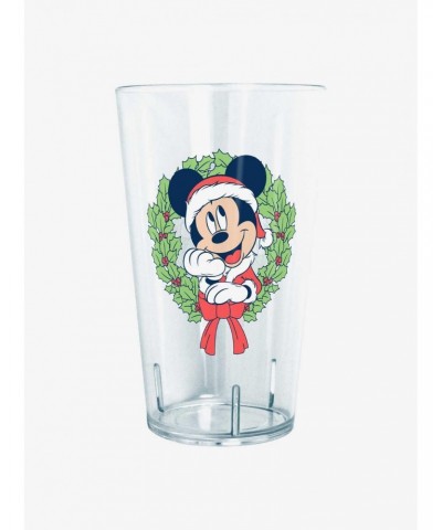 Disney Mickey Mouse Santa Mickey Christmas Wreath Tritan Cup $7.10 Cups