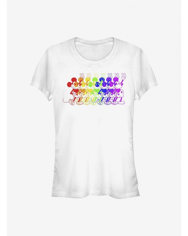 Disney Mickey Mouse Rainbow Mouse Girls T-Shirt $7.97 T-Shirts