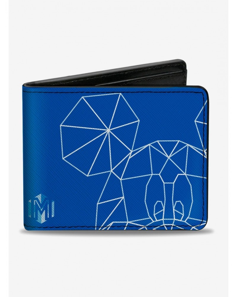 Disney Mickey Mouse Kaleidoscope Blueprint Bifold Wallet $9.41 Wallets