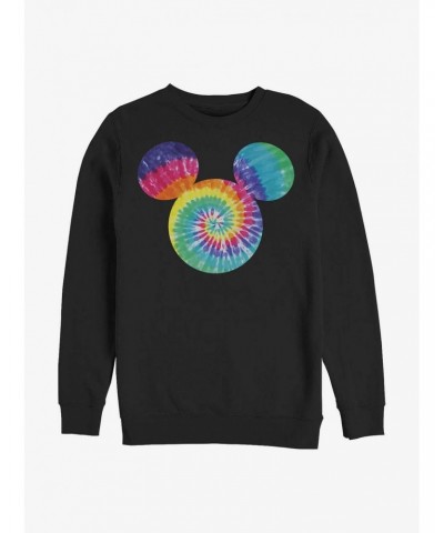 Disney Mickey Mouse Mickey Tie Dye Fill Crew Sweatshirt $11.81 Sweatshirts