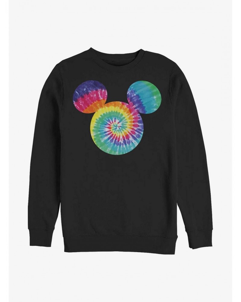 Disney Mickey Mouse Mickey Tie Dye Fill Crew Sweatshirt $11.81 Sweatshirts