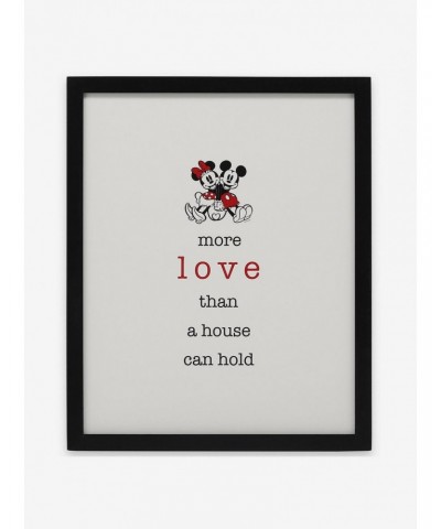 Disney Mickey Mouse Minnie Love Wood Wall Decor $13.49 Décor