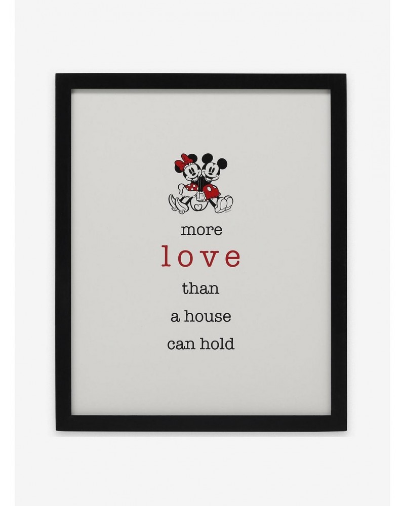 Disney Mickey Mouse Minnie Love Wood Wall Decor $13.49 Décor