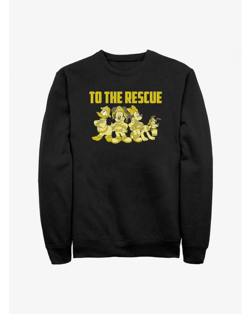 Disney Mickey Mouse Thanks Firefighters Sweatshirt $12.69 Sweatshirts