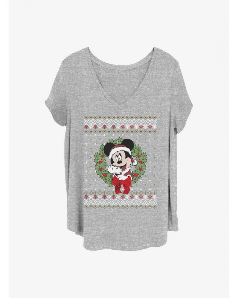 Disney Mickey Mouse Mickey Sweater Girls T-Shirt Plus Size $9.71 T-Shirts