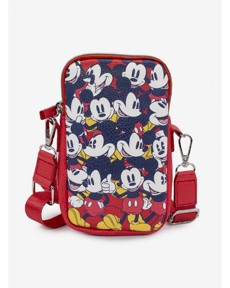 Disney Mickey Mouse Poses Stacked Phone Bag Holder Wallet $16.91 Wallets