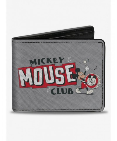 Disney100 Mickey Mouse Club Pose and Face Bifold Wallet $8.10 Wallets