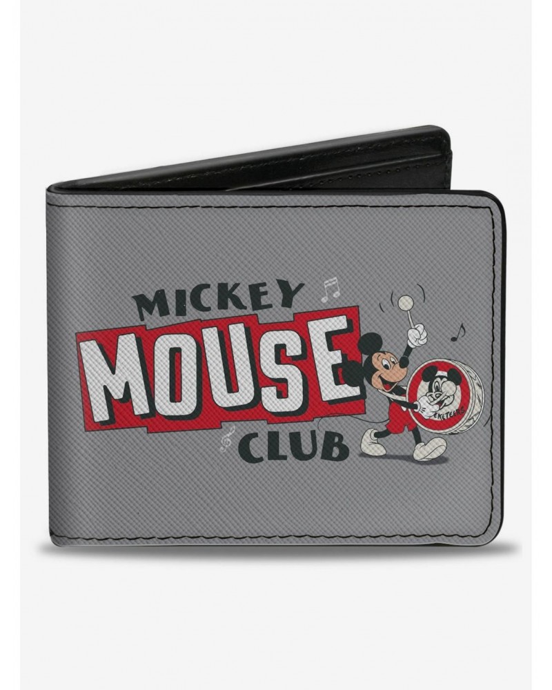 Disney100 Mickey Mouse Club Pose and Face Bifold Wallet $8.10 Wallets