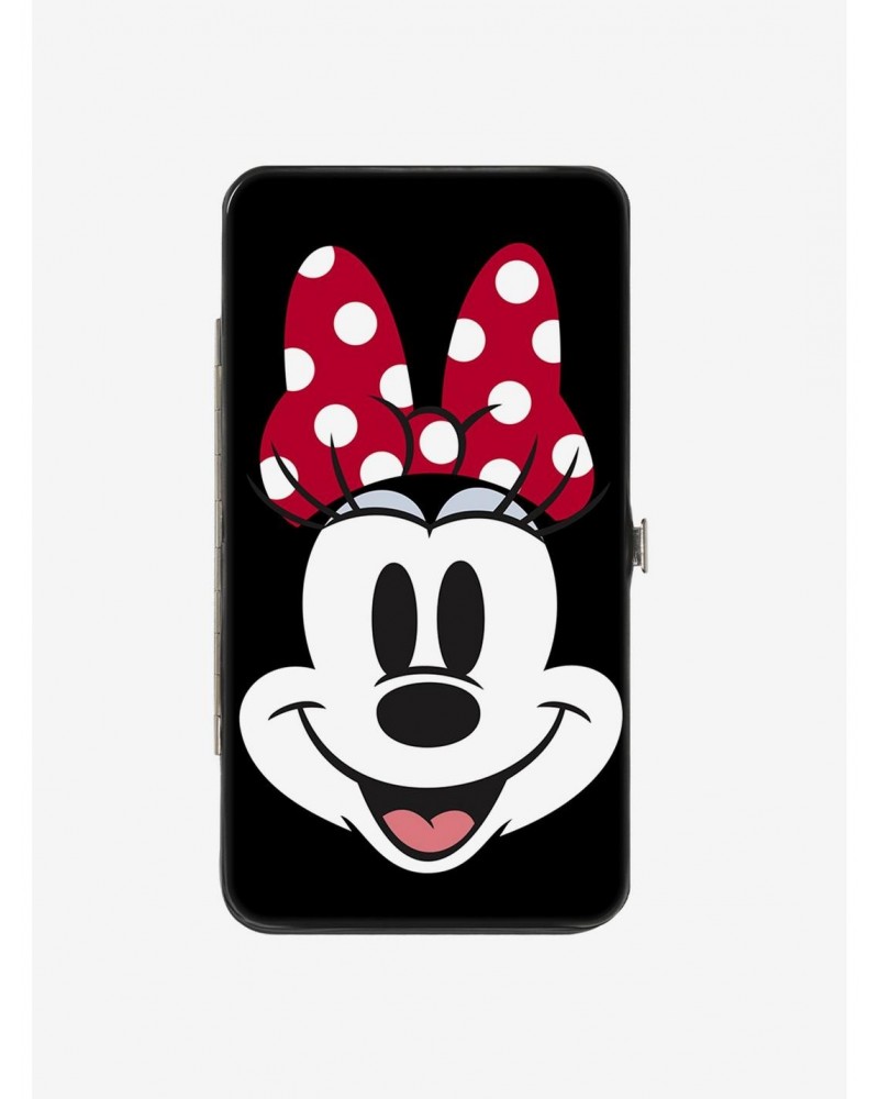 Disney100 Mickey and Minnie Mouse Happy Faces Hinged Wallet $9.21 Wallets