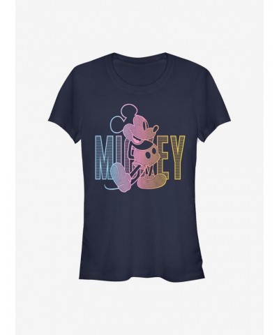 Disney Mickey Mouse Gradient Mickey Girls T-Shirt $8.37 T-Shirts