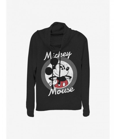 Disney Mickey Mouse 28 Cowlneck Long-Sleeve Girls Top $13.65 Tops