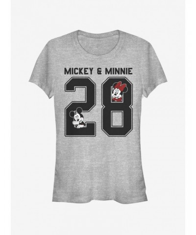 Disney Mickey Mouse Mickey Minnie Collegiate Girls T-Shirt $9.36 T-Shirts