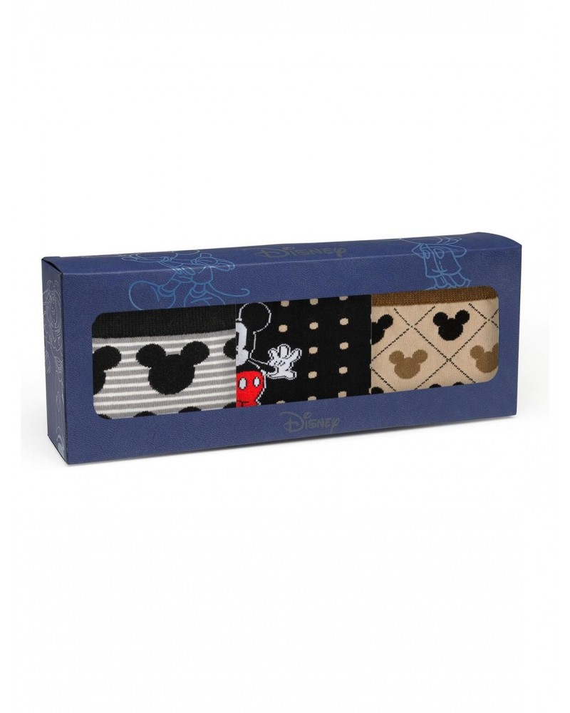 Disney Mickey Mouse Patterned 3-Pair Socks $25.25 Socks