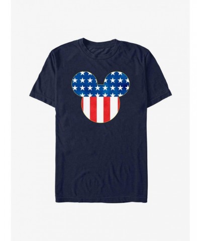 Disney Mickey Mouse Patriotic Mouse Ears T-Shirt $9.37 T-Shirts