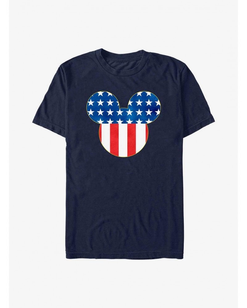 Disney Mickey Mouse Patriotic Mouse Ears T-Shirt $9.37 T-Shirts