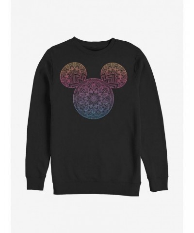 Disney Mickey Mouse Mickey Mandala Fill Crew Sweatshirt $12.40 Sweatshirts