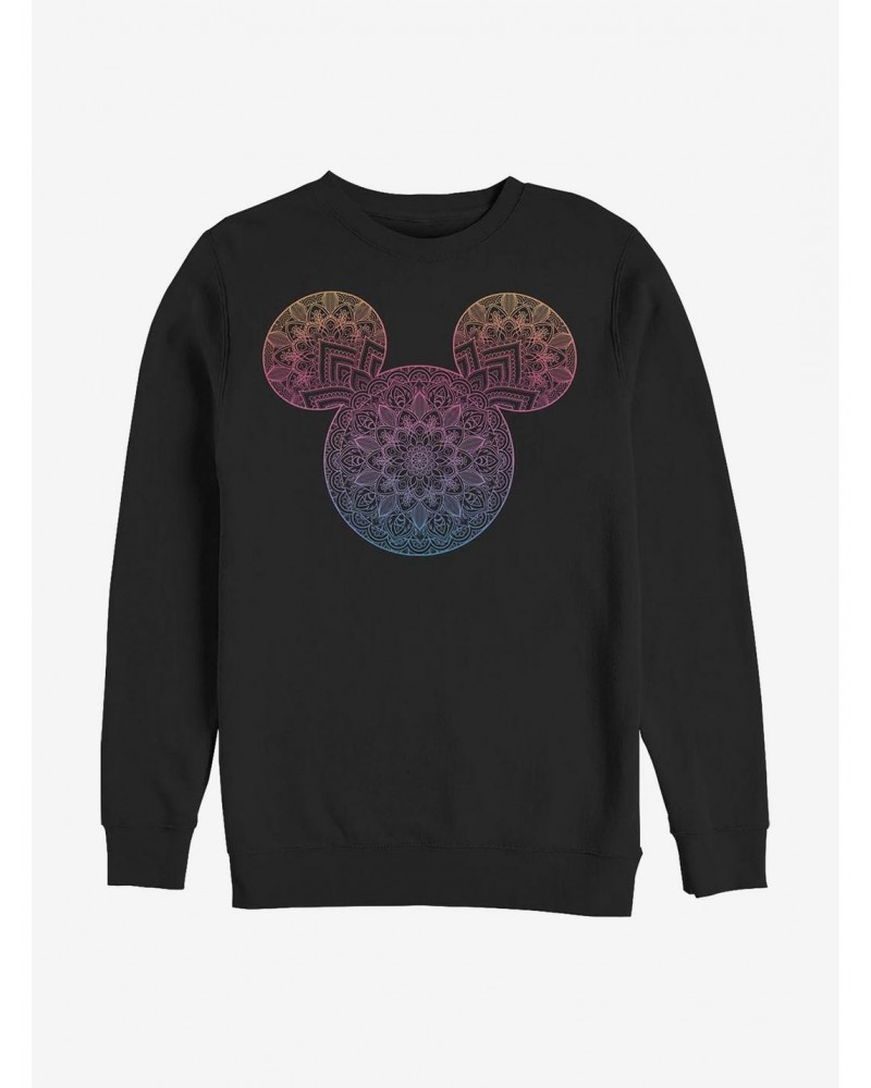 Disney Mickey Mouse Mickey Mandala Fill Crew Sweatshirt $12.40 Sweatshirts