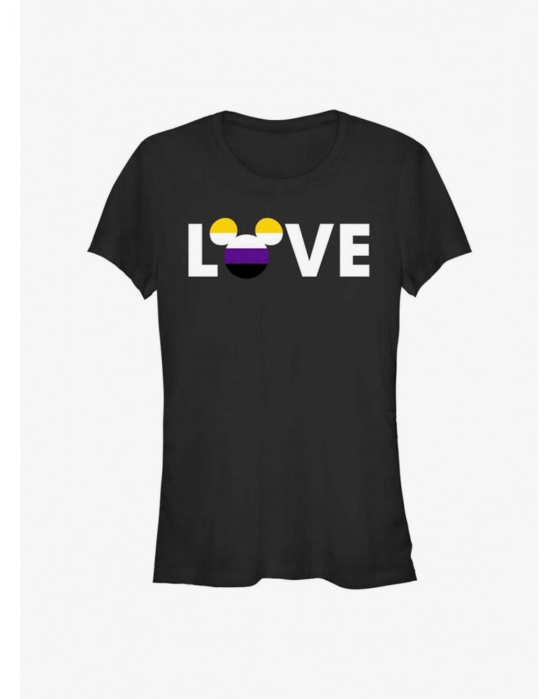 Disney Mickey Mouse Non-Binary Love Pride T-Shirt $7.97 T-Shirts