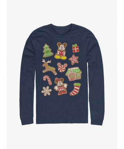 Disney Mickey Mouse Gingerbread Mouses Long-Sleeve T-Shirt $10.00 T-Shirts