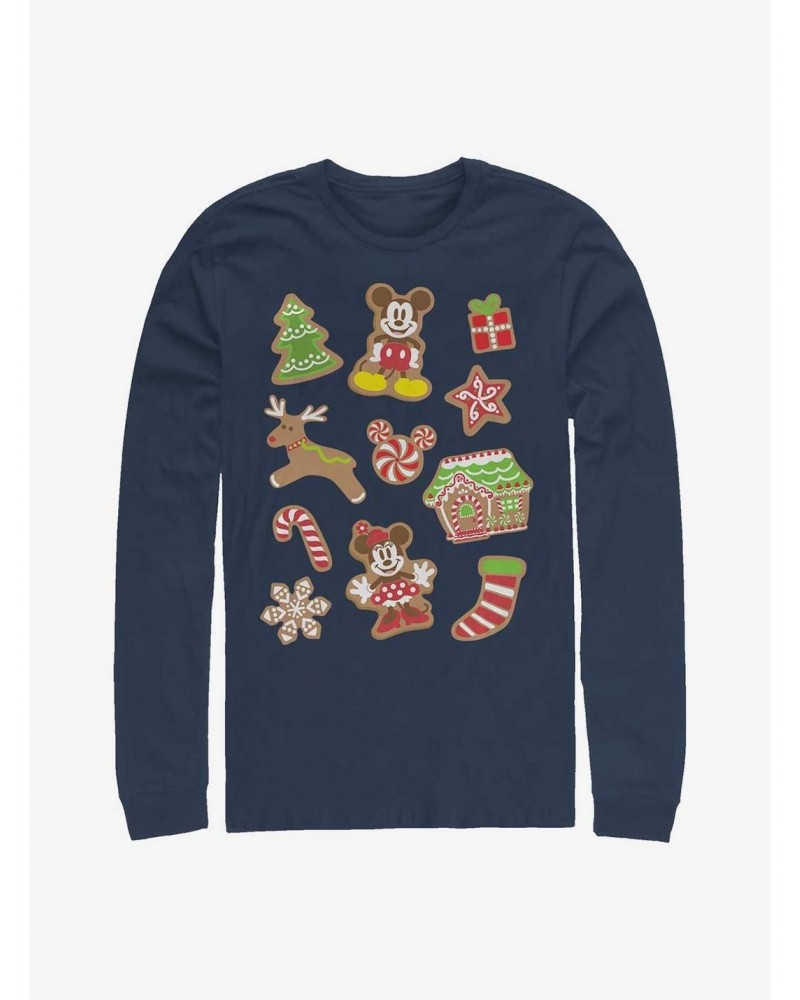 Disney Mickey Mouse Gingerbread Mouses Long-Sleeve T-Shirt $10.00 T-Shirts